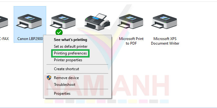 Printerting-Preferences-canon2900