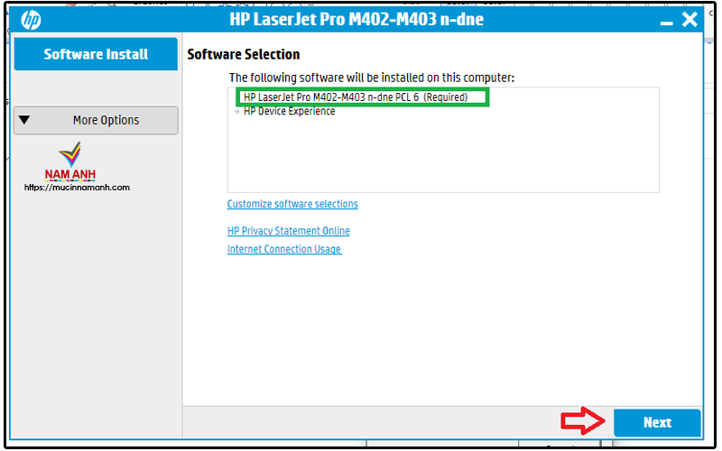 HP LaserJet Pro M402-M403 n –dne PCL6 (Required)