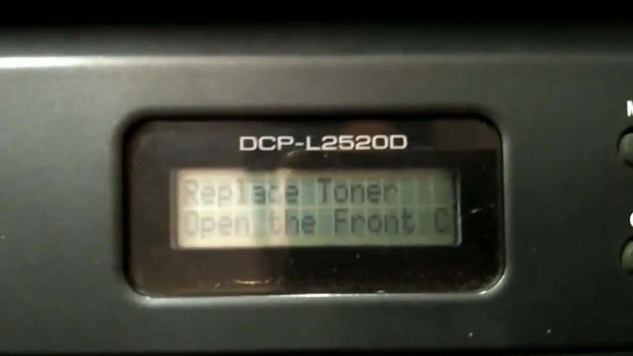 thông báo hết mực của dòng máy in Brother DCP L2520d