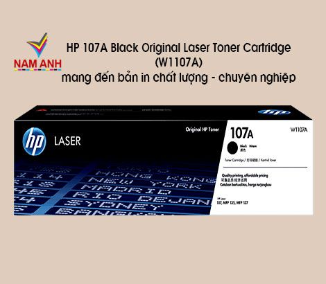 Mực in HP 107A Black Original Laser Toner Cartridge (W1107A)
